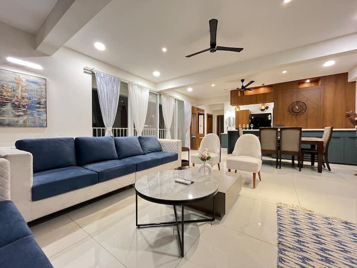 Furnished living and dining room ready for a long-term tenant